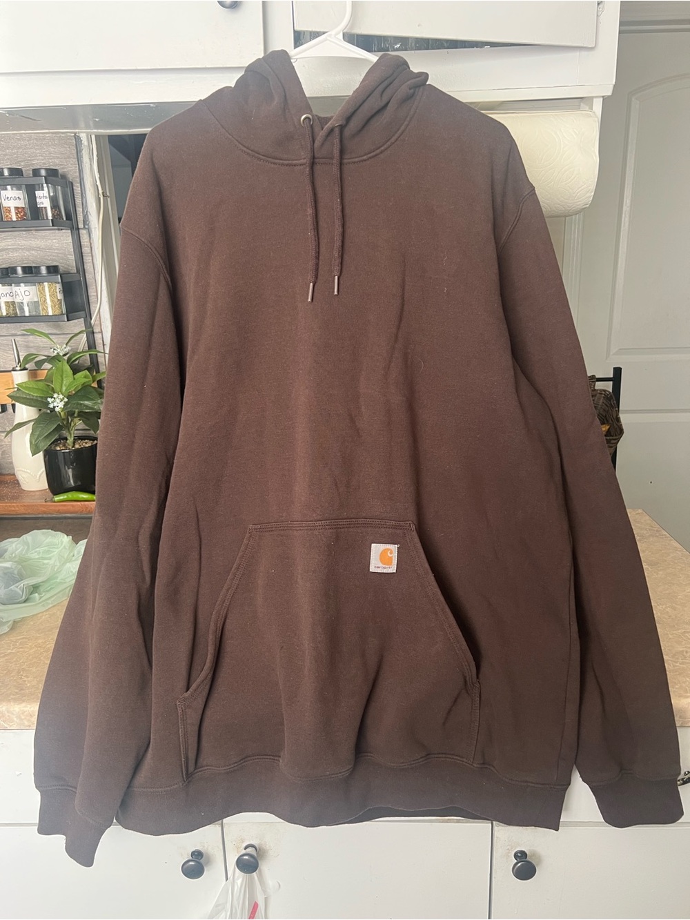 Carhartt Brown Hooded Pullover Sweatshirt